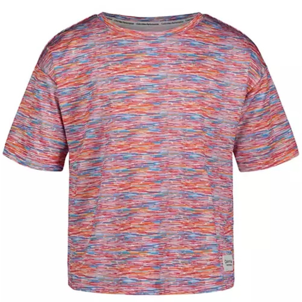 Calvin Klein Performance Big Girls Short Sleeve Printed Boxy T-shirt | NEW/NWT!!